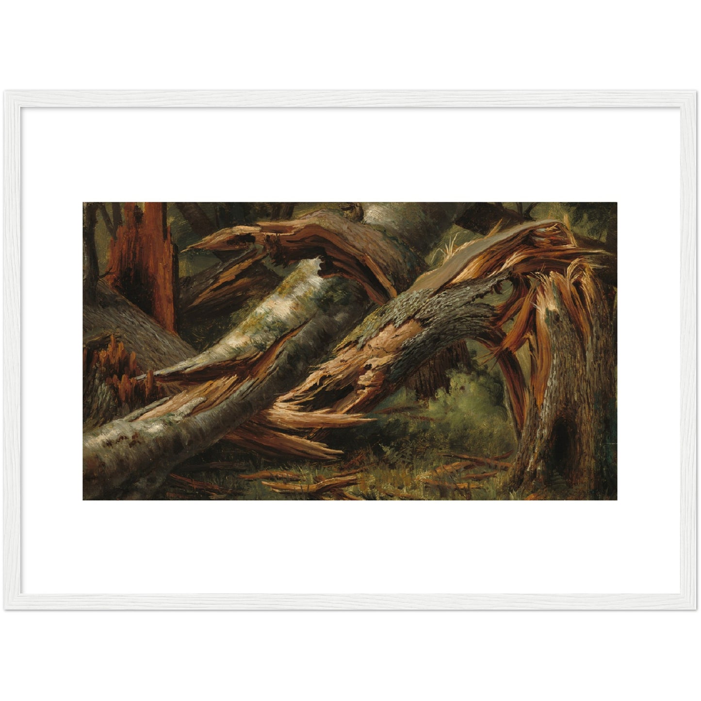 Alexandre Calame : Fallen Tree (1839/1845) - Giclee Fine Art Print