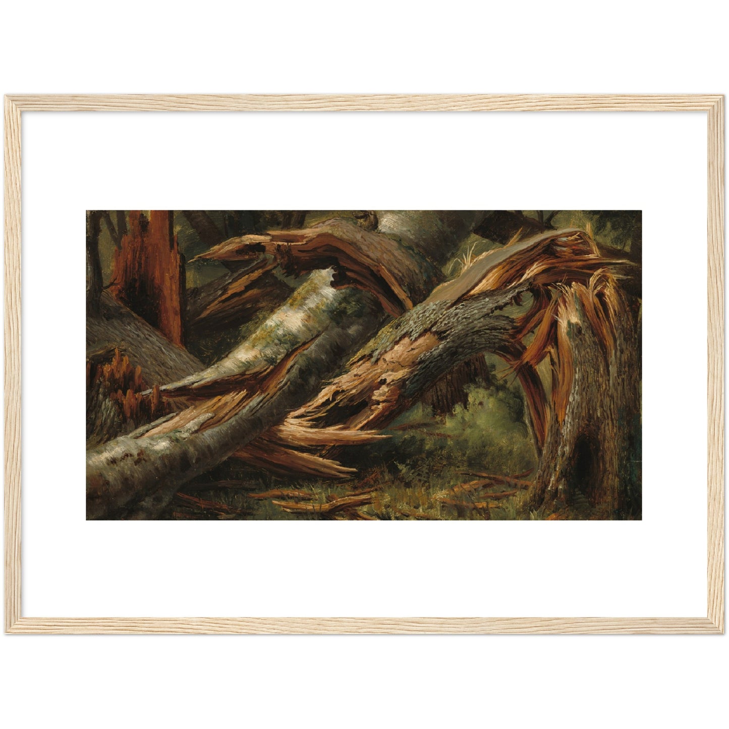 Alexandre Calame : Fallen Tree (1839/1845) - Giclee Fine Art Print