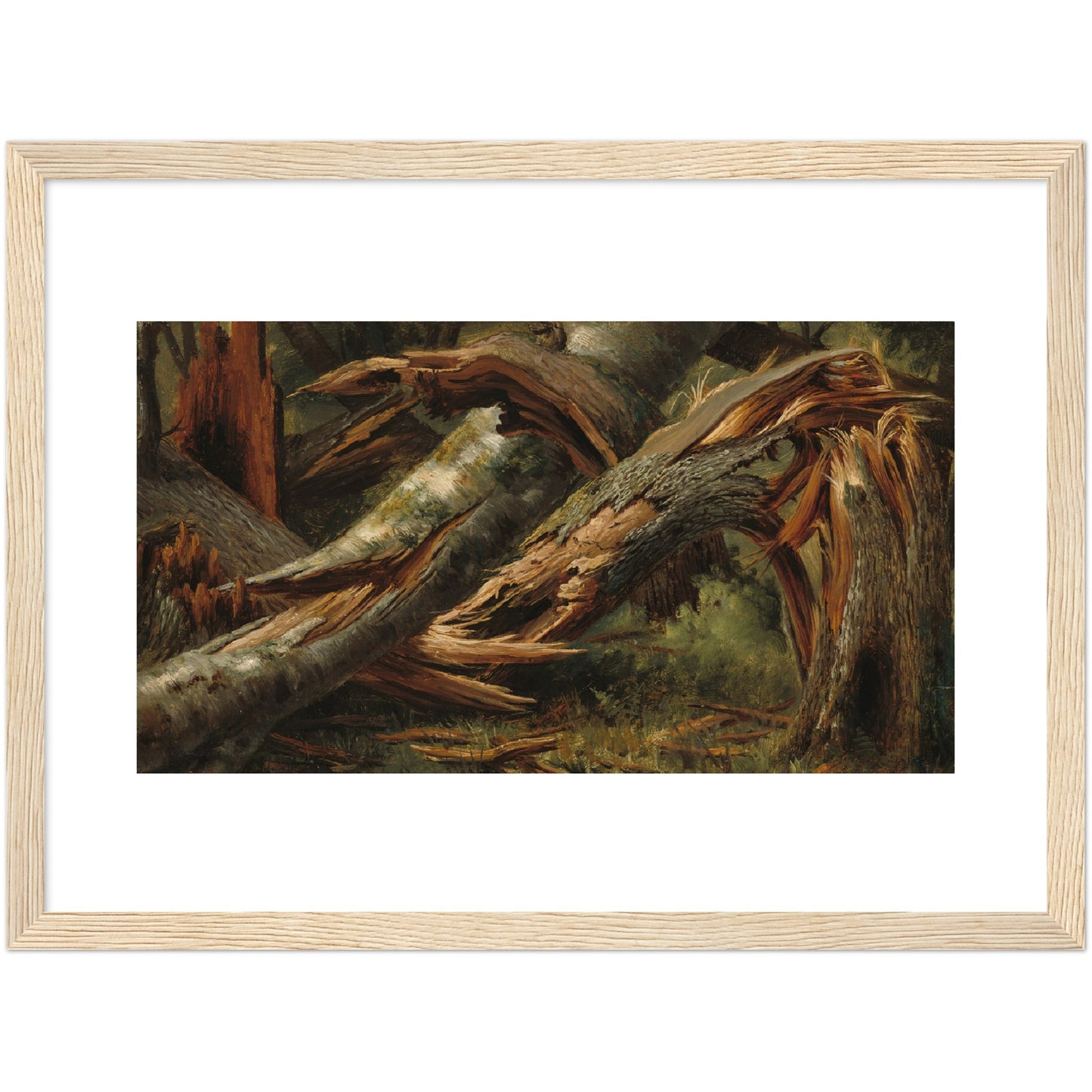 Alexandre Calame : Fallen Tree (1839/1845) - Giclee Fine Art Print