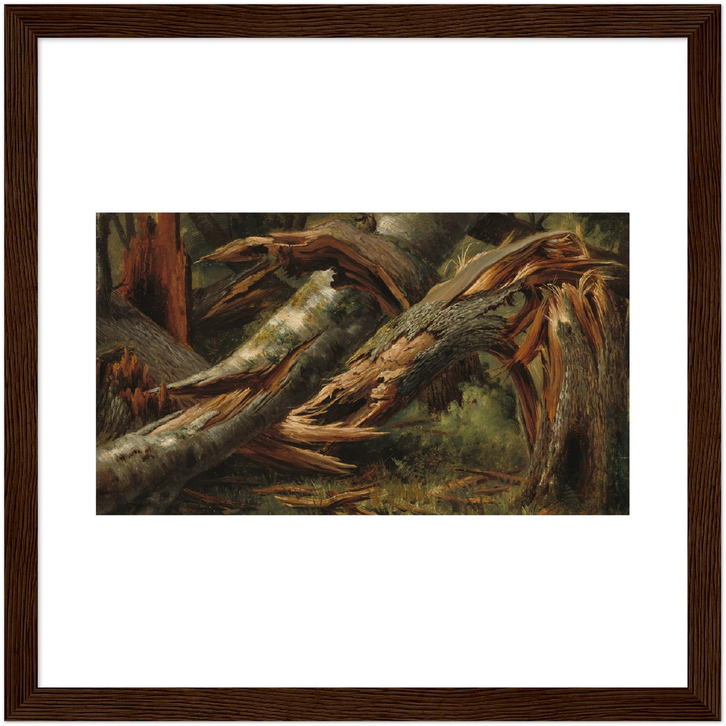 Alexandre Calame : Fallen Tree (1839/1845) - Giclee Fine Art Print