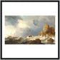 Ships in a Gale by Willem van de Velde the Younger (painter)