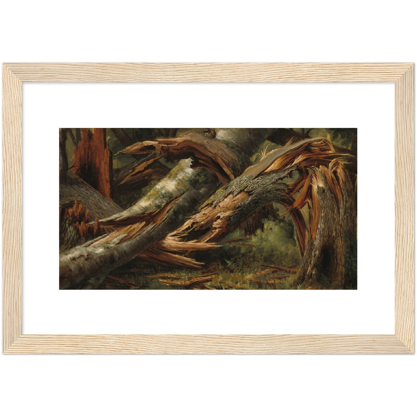 Alexandre Calame : Fallen Tree (1839/1845) - Giclee Fine Art Print