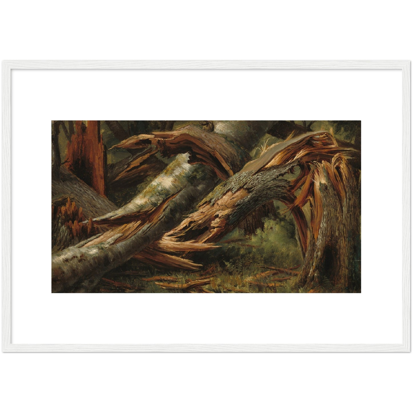 Alexandre Calame : Fallen Tree (1839/1845) - Giclee Fine Art Print