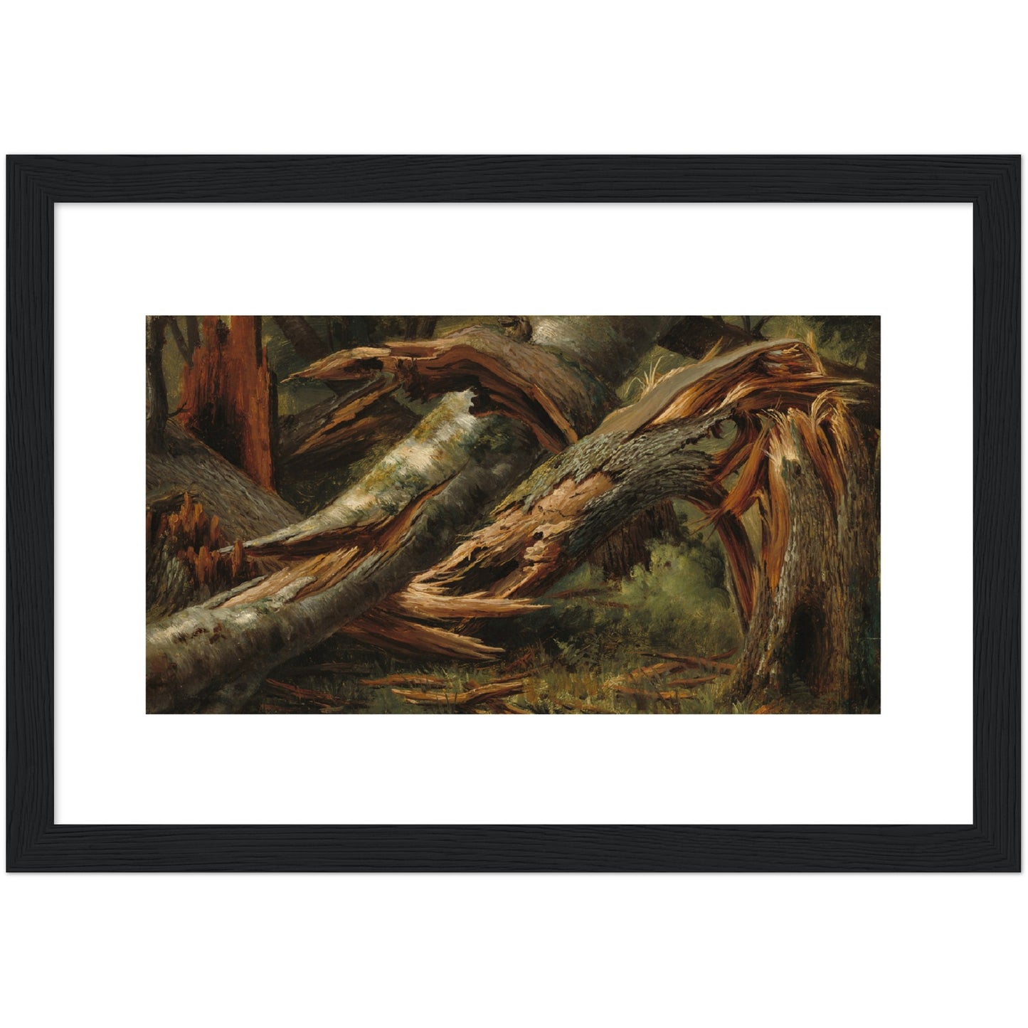 Alexandre Calame : Fallen Tree (1839/1845) - Giclee Fine Art Print