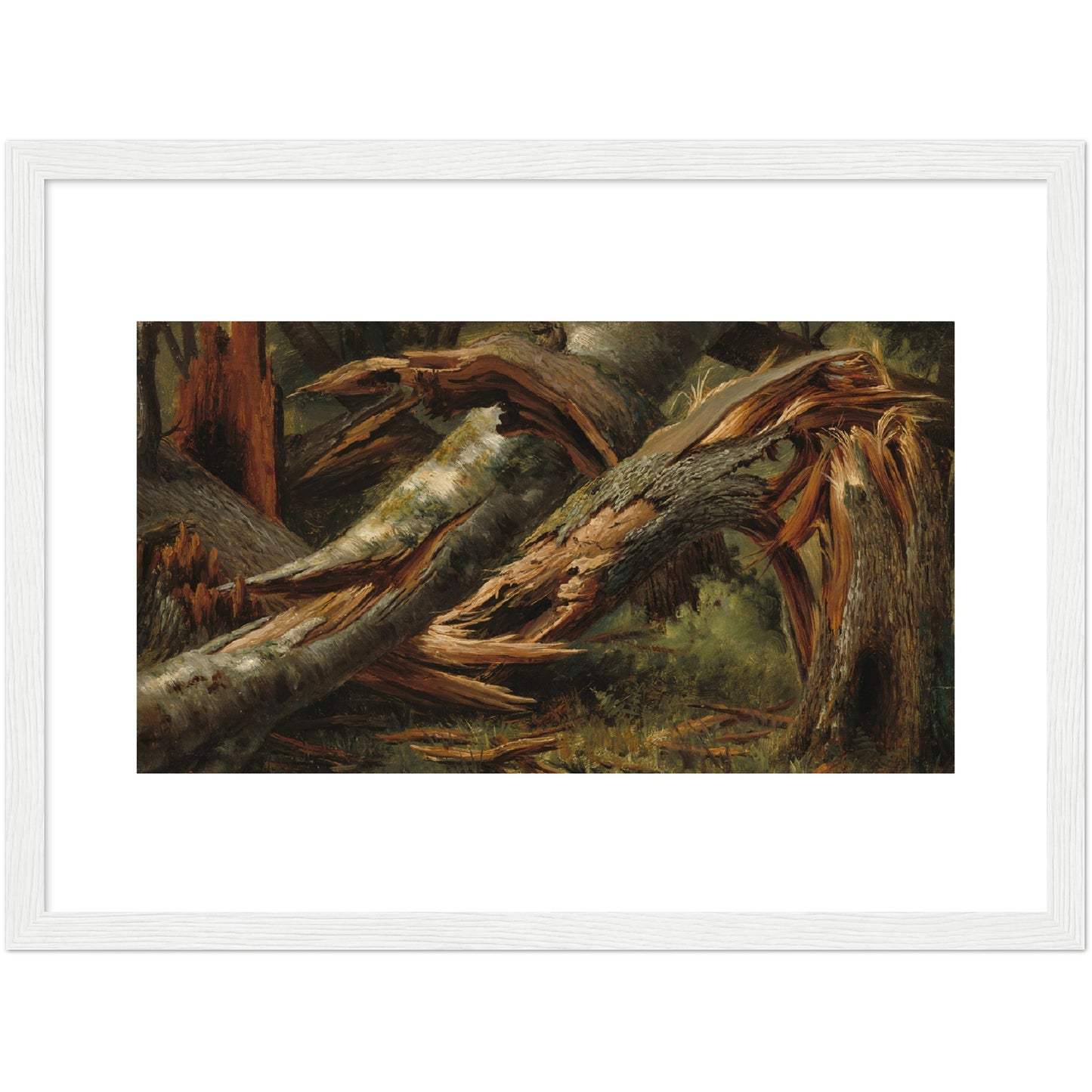 Alexandre Calame : Fallen Tree (1839/1845) - Giclee Fine Art Print