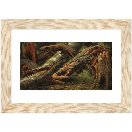 Alexandre Calame : Fallen Tree (1839/1845) - Giclee Fine Art Print