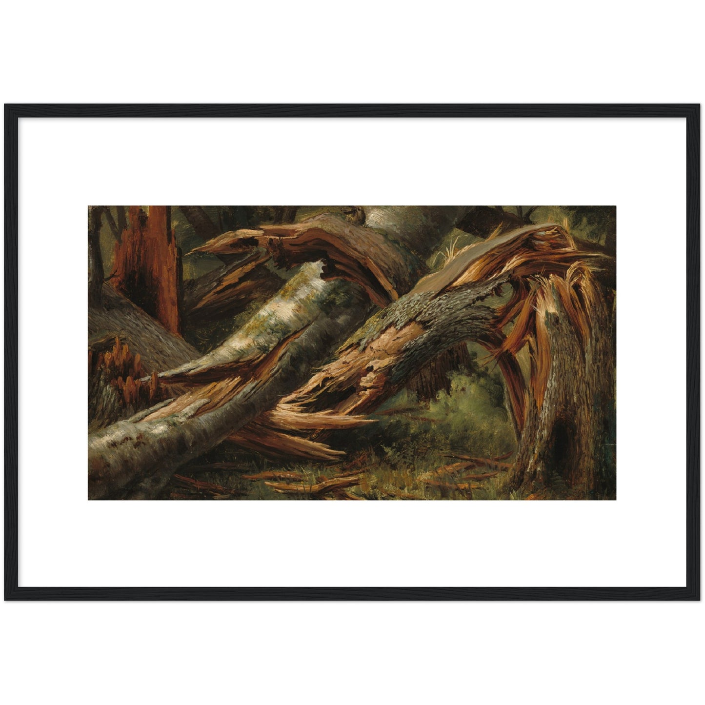 Alexandre Calame : Fallen Tree (1839/1845) - Giclee Fine Art Print