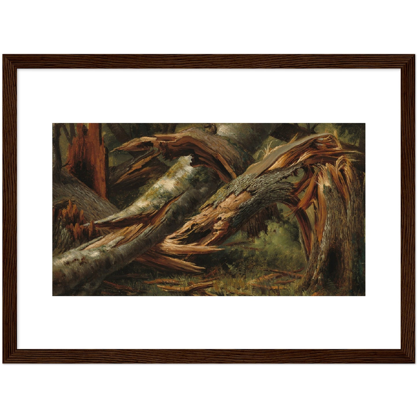 Alexandre Calame : Fallen Tree (1839/1845) - Giclee Fine Art Print