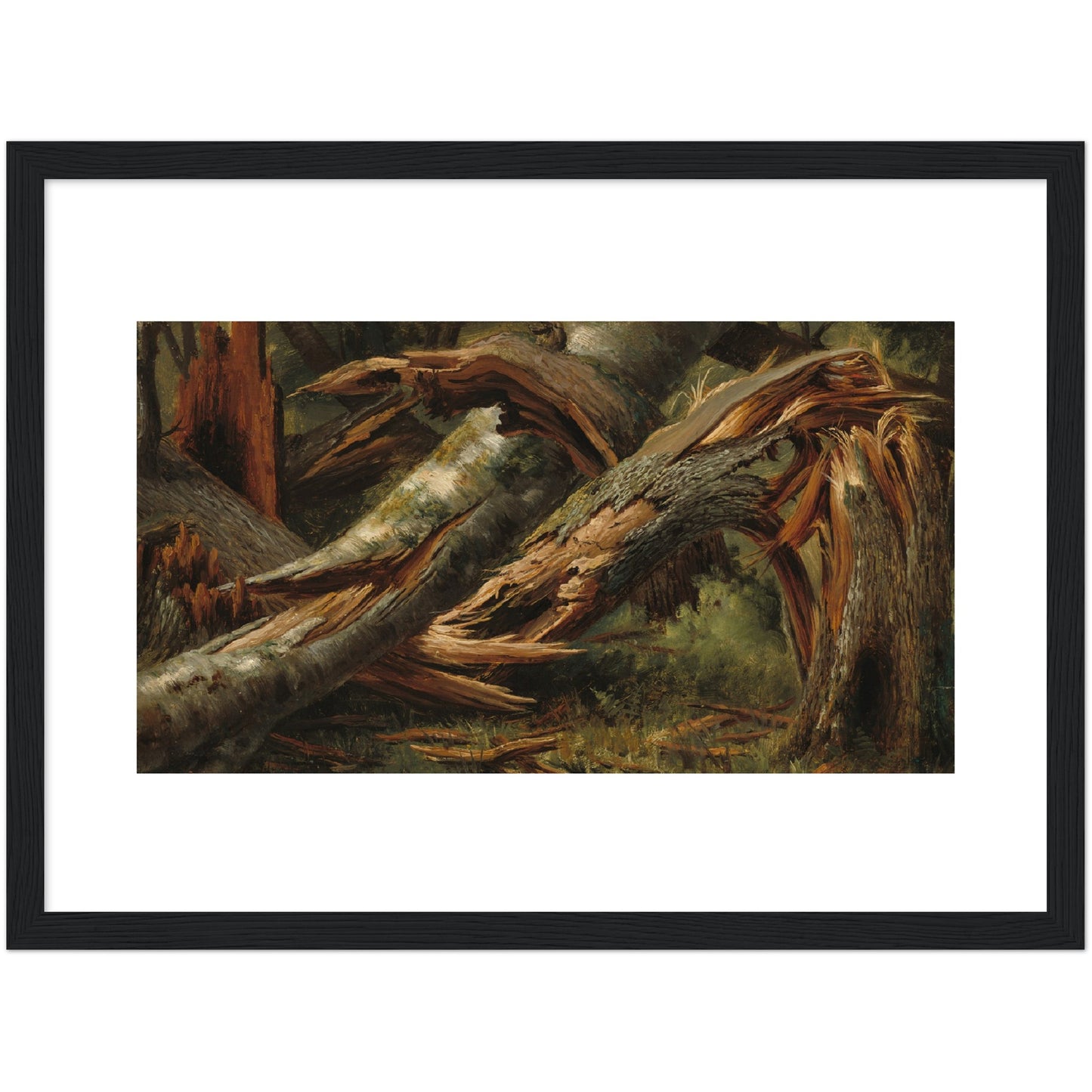 Alexandre Calame : Fallen Tree (1839/1845) - Giclee Fine Art Print